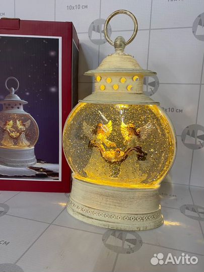 Фонарь новогодний декоративный ангелочки