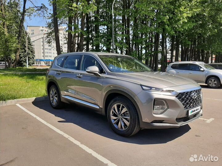 Hyundai Santa Fe 2.0 AT, 2019, 91 000 км