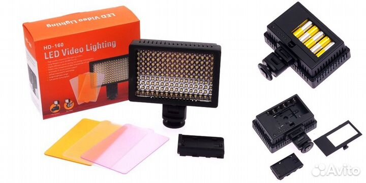 Накамерный видео свет LED HD-160