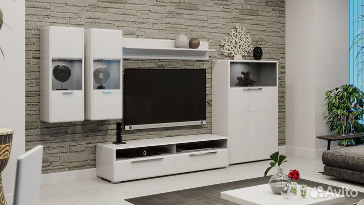 Шкаф комбинированный с 1-ой дверью «Наоми» (Белый