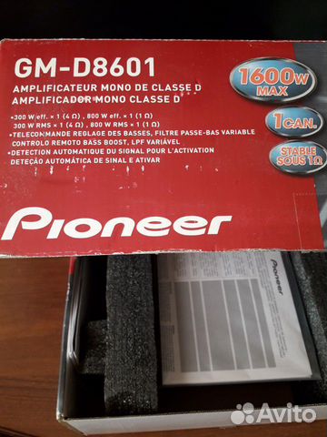 Усилитель пионер GM-D8601