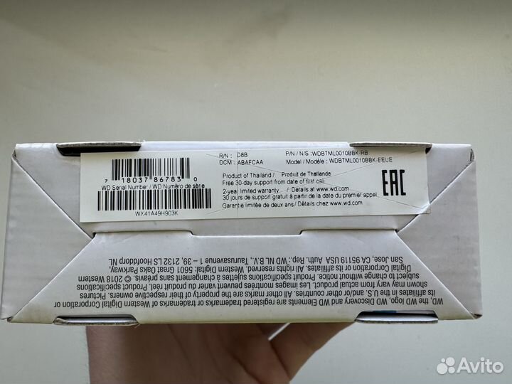 Новый внешний жесткий диск WD Elements 1Tb