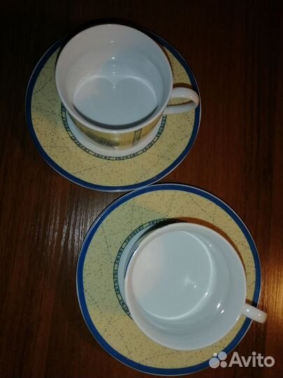 Чашка с блюдцем (2 шт.) новые