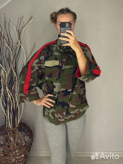 Жакет Zara камуфляж (XS-S-M)