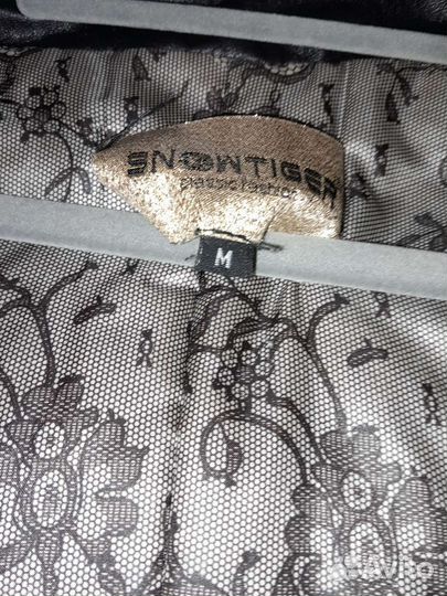 Куртка кожаная женская с чернобуркой размер М