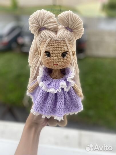 Вязаная кукла ручной работы, Интерьерная кукла