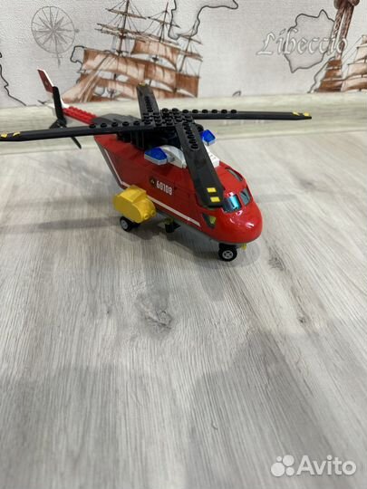 Lego пожарный вертолет