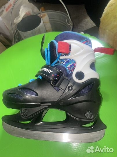 Коньки детские раздвижные размер 27-30