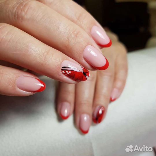 Наращивание, маникюр, педикюр, гельлак