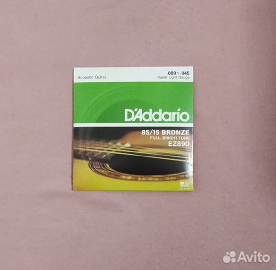 Струны, бронзовые, D'addario