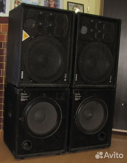 Колонки F.Audio 2160-4320W Сабвуферы C-Mark 4ш 15