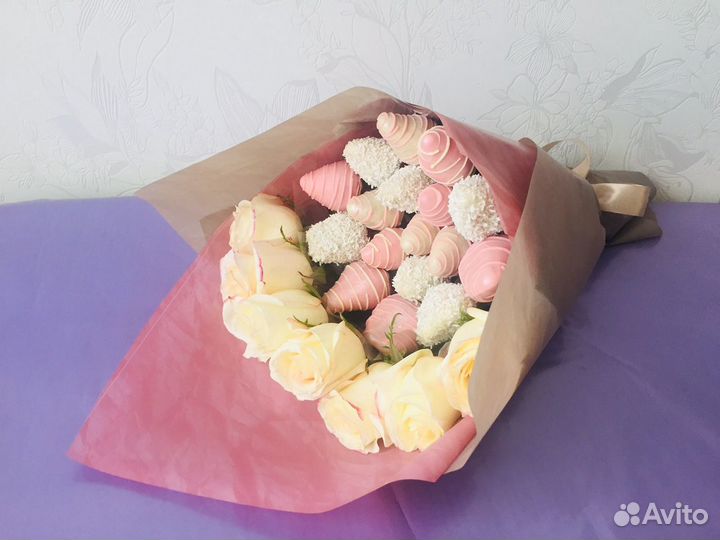 Букеты из клубники