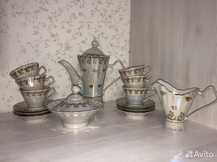 Сервиз кофейный фарфоровый Польский