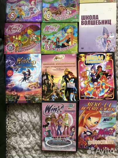 DVD диски мультфильмы, игры Winx