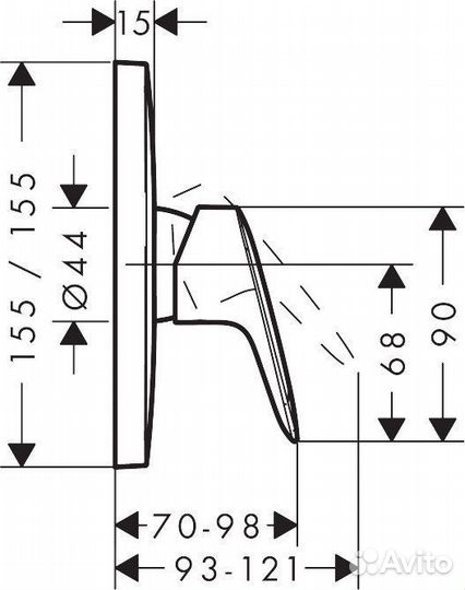 Смеситель для душа Hansgrohe Logis 71605000