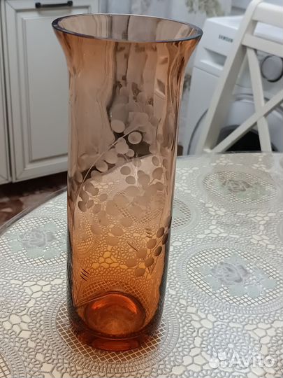 Ваза цветное стекло СССР
