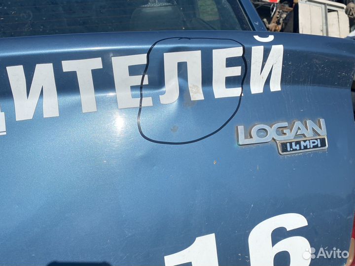 Крышка багажника renault logan 1 рест