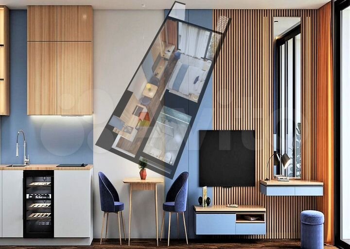 Квартира-студия, 27 м² (Грузия)