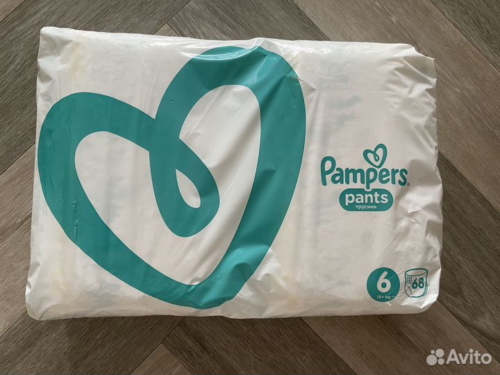 Подгузники-трусики Pampers 6 - 68шт