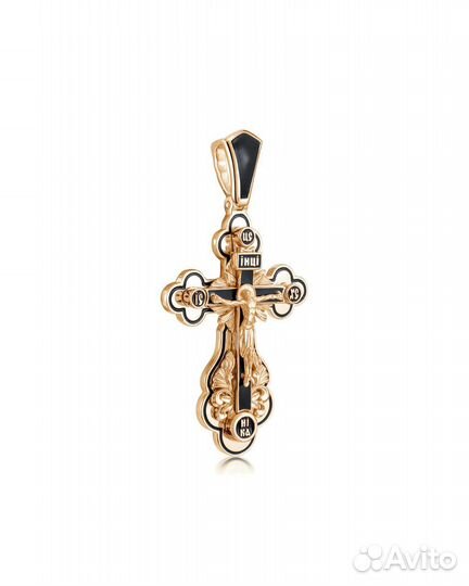 Крестик мужской золото 585 проба