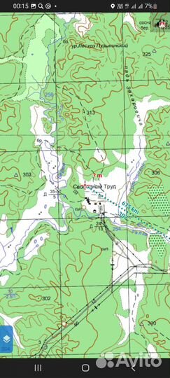 Топографическая карта Кемеровской обл., в телефон