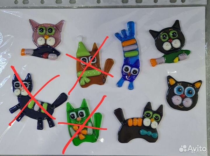 Магниты из стекла Муранское стекло