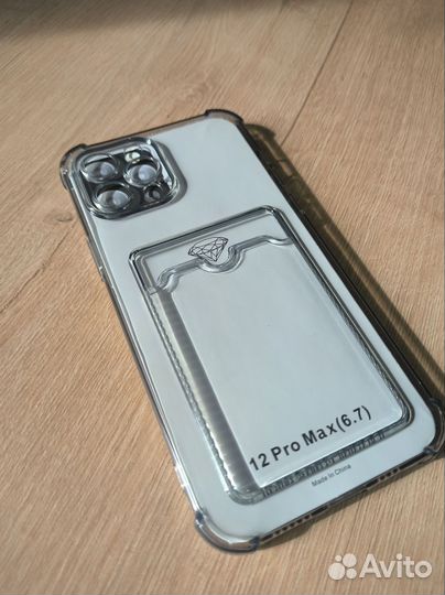 Чехол на iPhone 12 pro max прозрачный