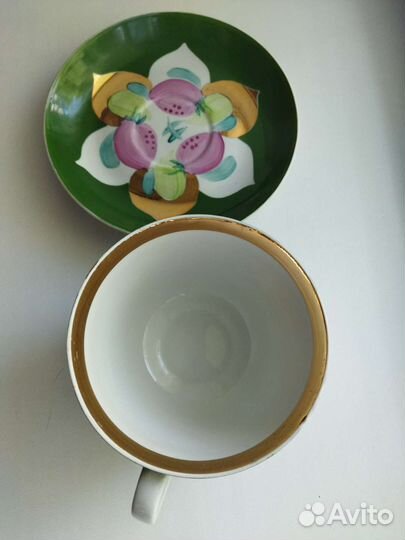 Чайная пара гигант Дулево Клубника