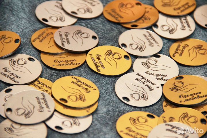 Индивидуальные бирки/шильдики для ротанга на заказ