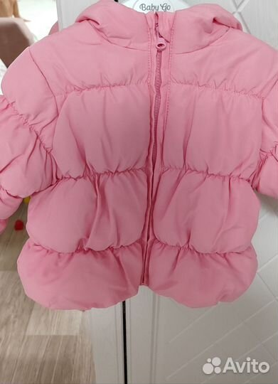 Куртка на девочку утепленная размер 68