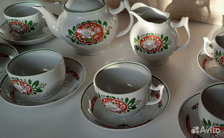 Чайный сервиз фарфор СССР винтаж