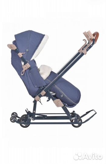 Санки коляска nika нд7-8к/7