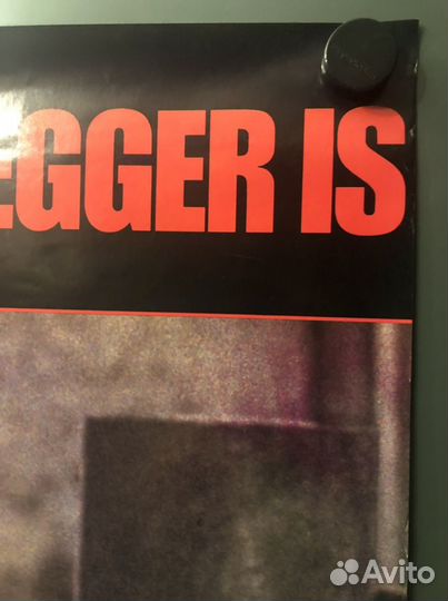 Оригинальный плакат «Бегущий человек» А.Шварценегг