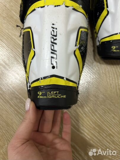 Щитки хоккейные детские размер 9