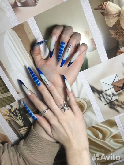 Маникюр наращивание ногтей