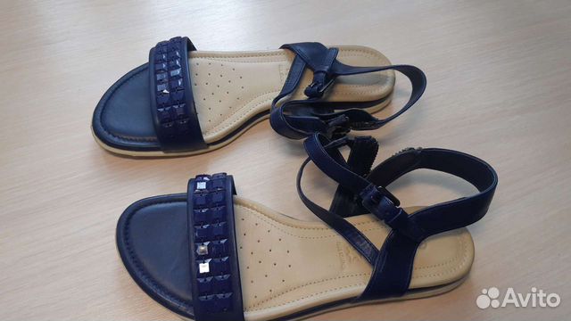 Босоножки синие 35 размер