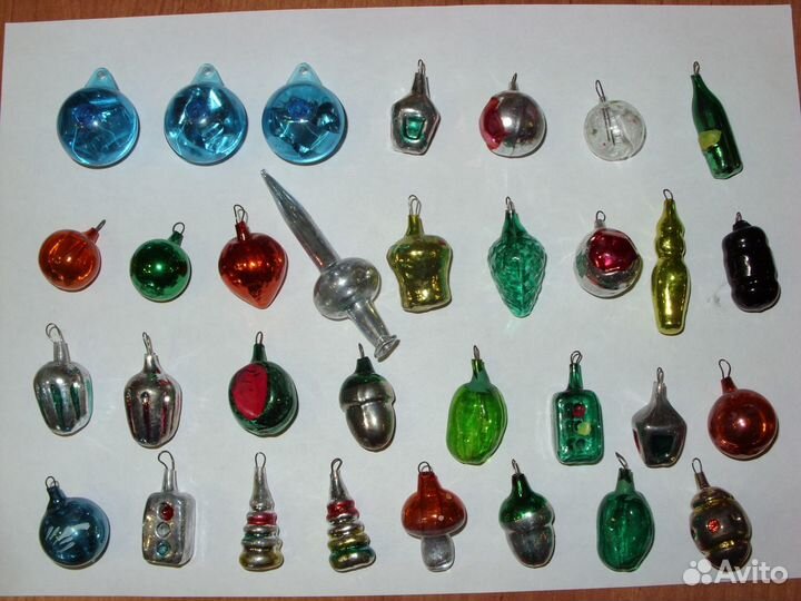 Ёлочные мини игрушки