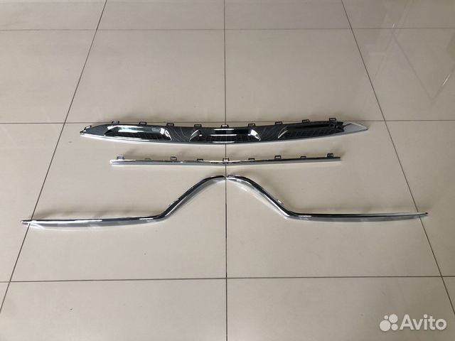 Молдинги переднего бампера Mercedes GLE V167