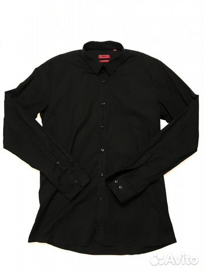 Мужская Черная Рубашка Hugo Boss L (50)