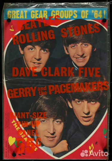 Плакат/ 1964/ Битлз и другие. Англия