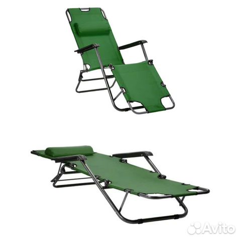 Шезлонг - кресло - раскладушка складное 3 в 1