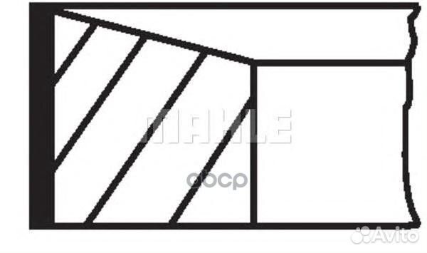 Колец поршневых комплект 68102N0 Mahle/Knecht