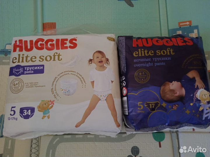 Подгузники-трусики Huggies Elite Soft 5,6