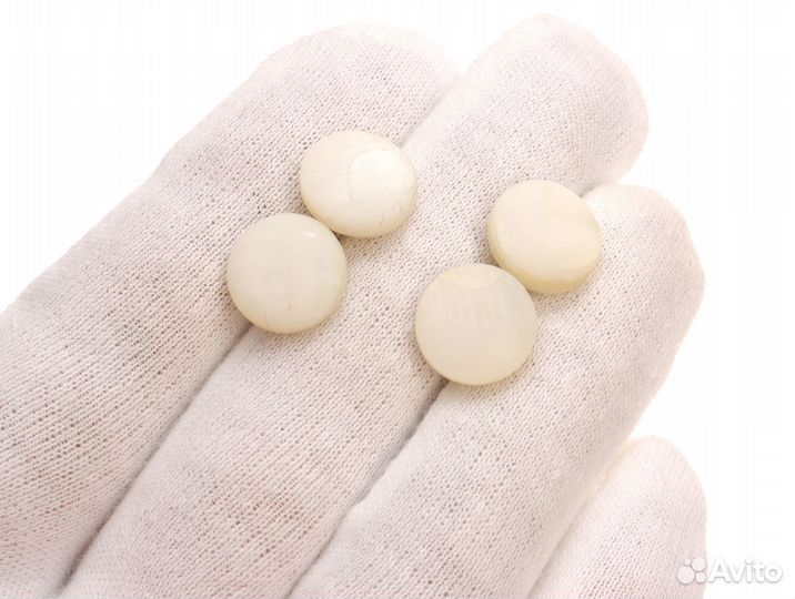 Двойные Запонки Перламутр США Винтаж