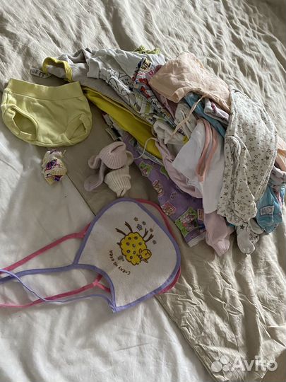 Веши пакетом для девочки 0-6 месяцев