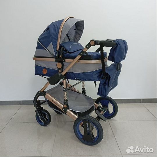 Детская коляска Luxmom 510 3в1 синий