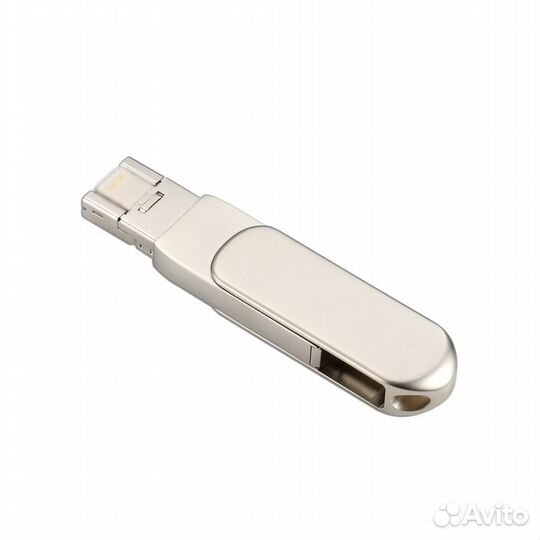 Флешка на 128GB с 3 портами, Flash USB, накопитель