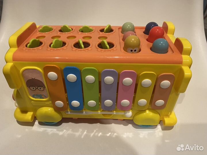 Сортер 10в1, автобус машинка