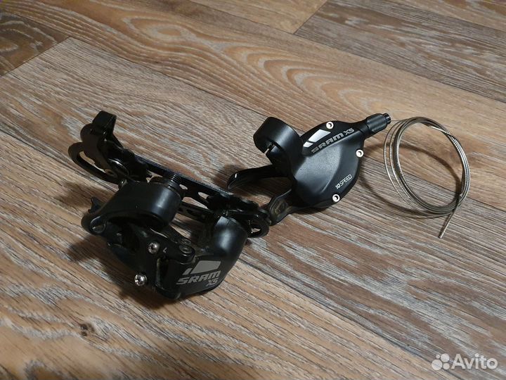 Переключатель задний плюс манетка sram X5 10 ск