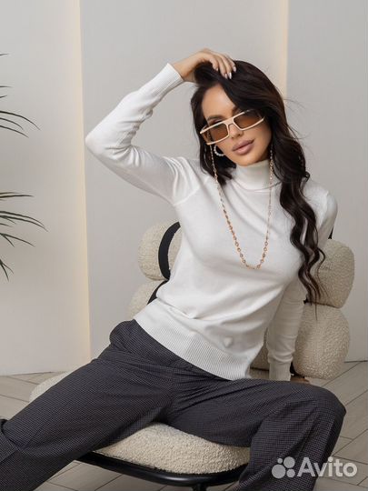 Водолазка женская, белая